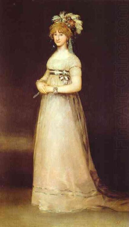 Francisco Jose de Goya Portrait of the Countess of Chinchon. china oil painting image